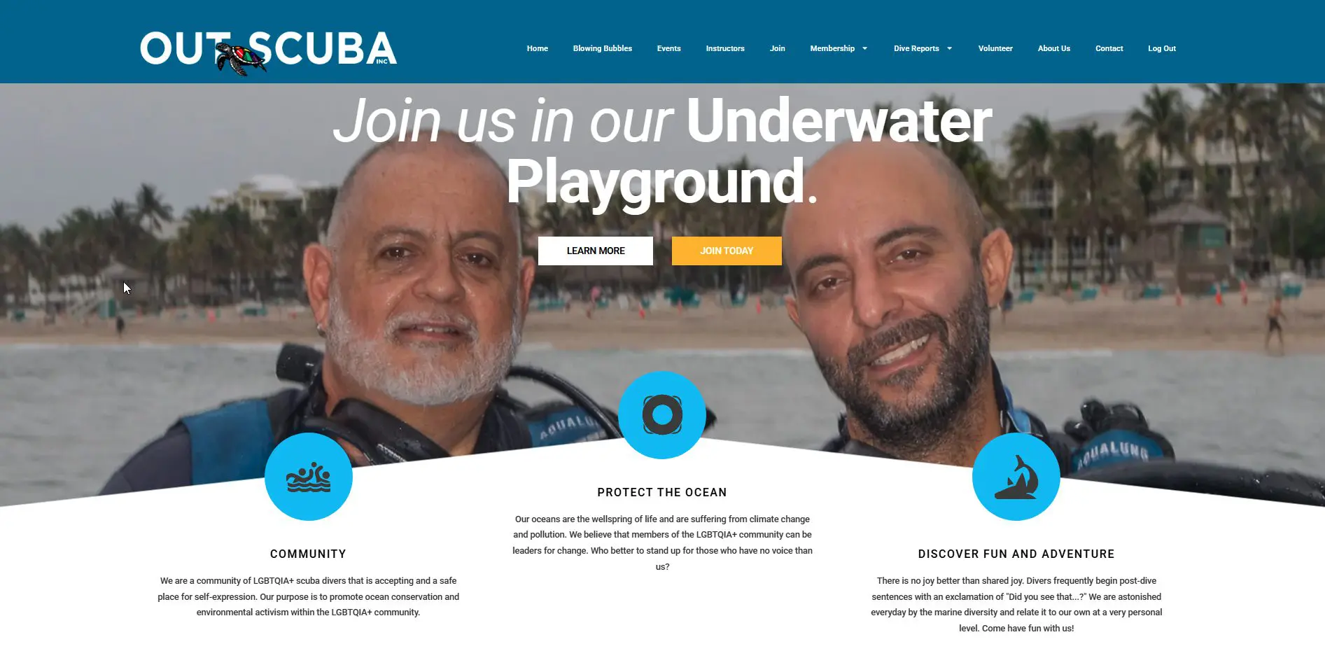 Out Scuba Homepage