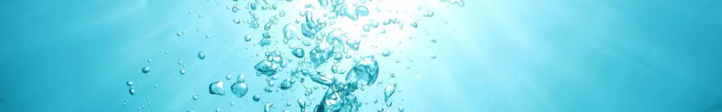 Bubbles rising through water