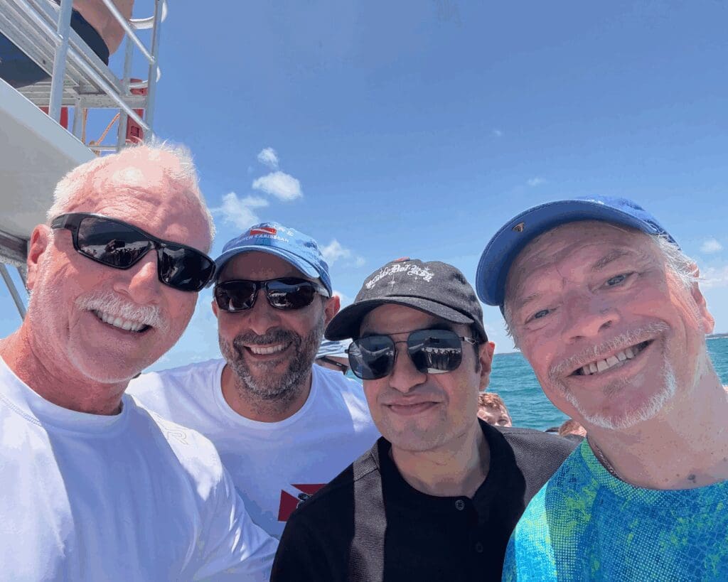 Jim LaBrie, Andre Saade, Samyak Jain and Christopher Duncan