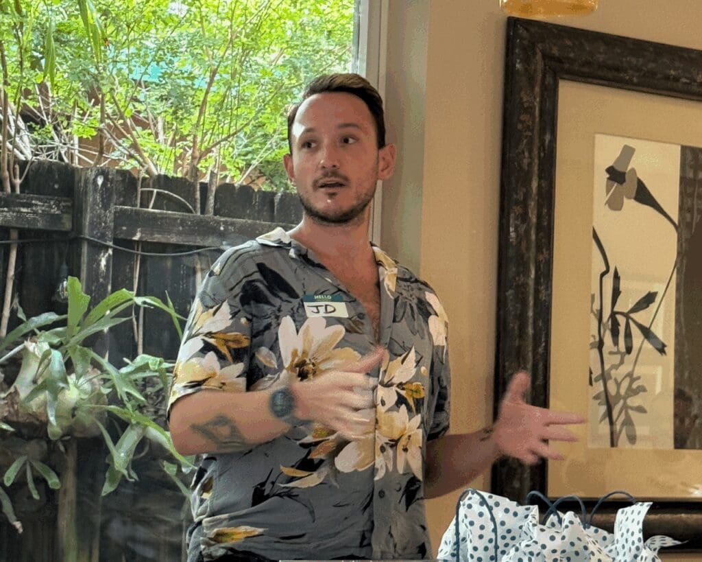 Coral biologist JD Reinbott