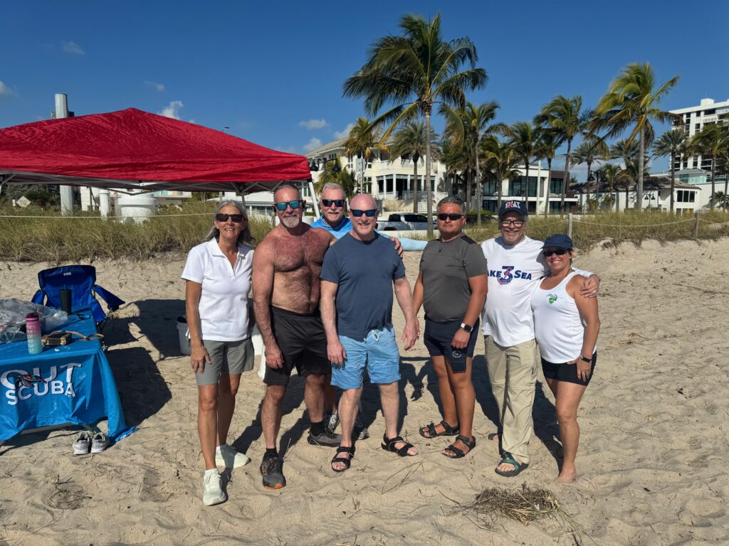 Out Scuba members at Take 3 for the Sea